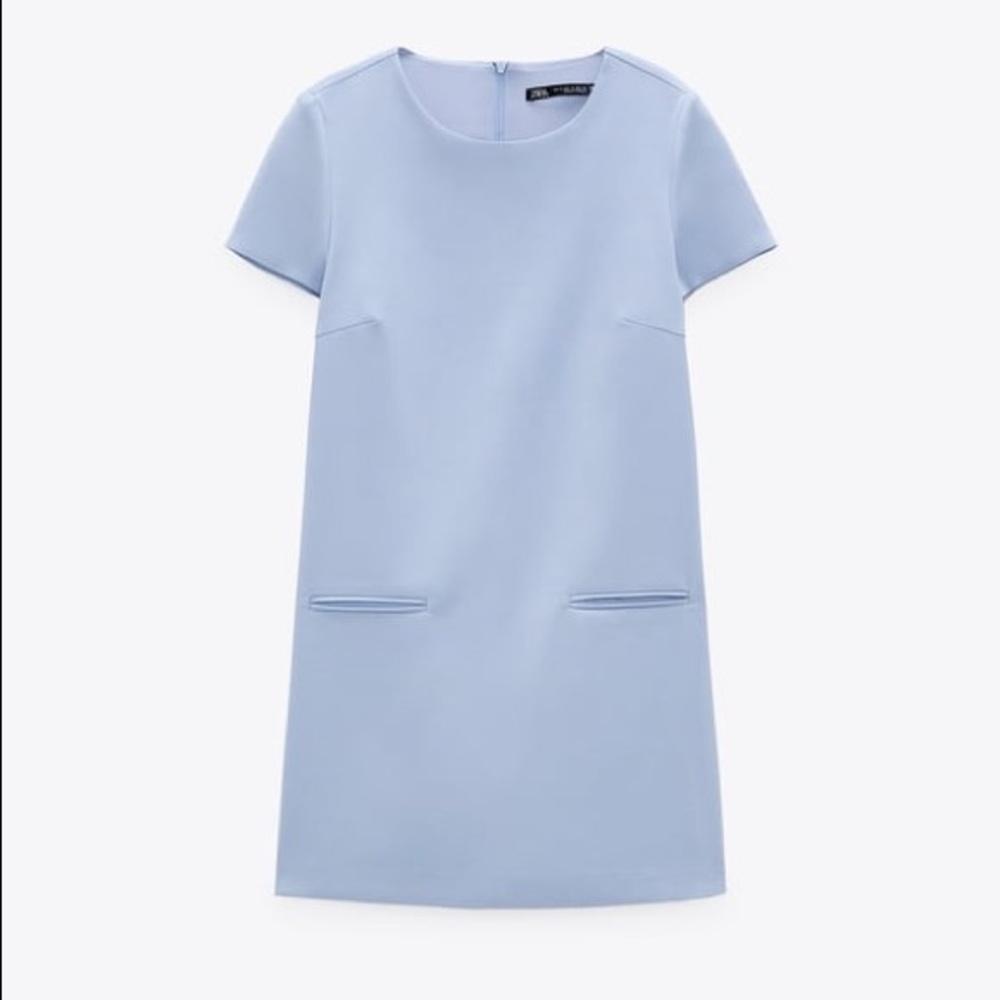 ISO!! Zara light blue mini dress romper, small size 0, 00, xs
